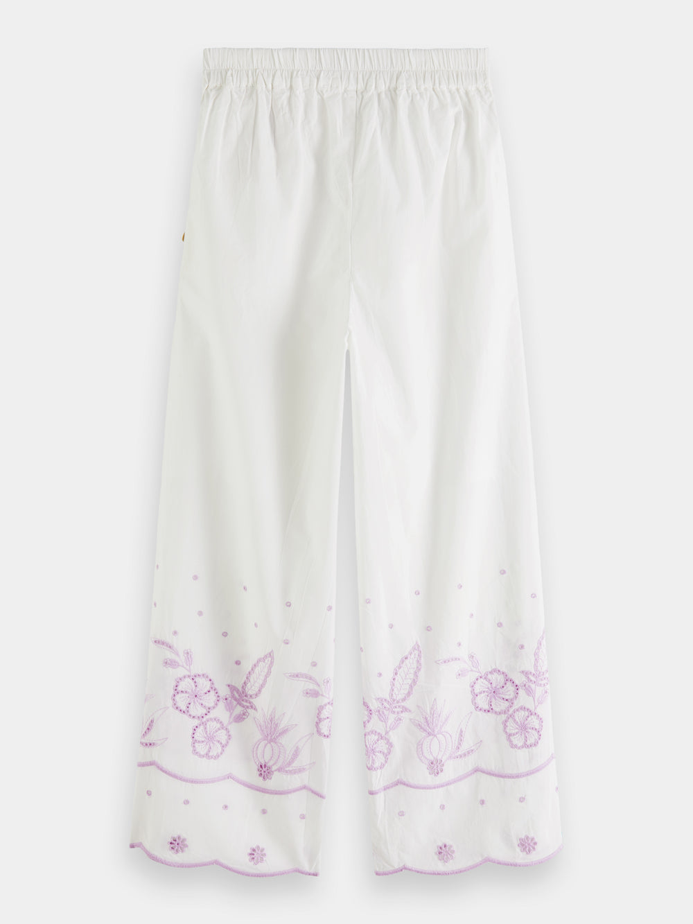 Cropped broderie anglaise pants - Scotch & Soda NZ