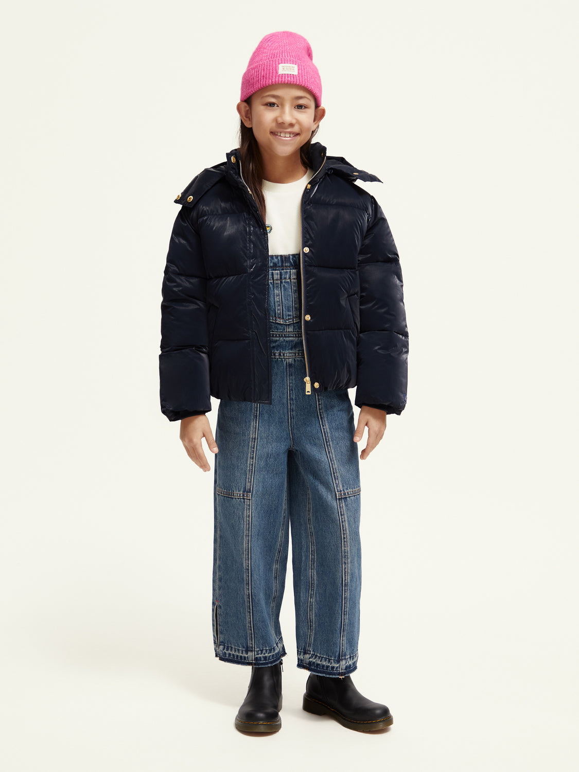 Kids Shiny puffer jacket Scotch Soda NZ