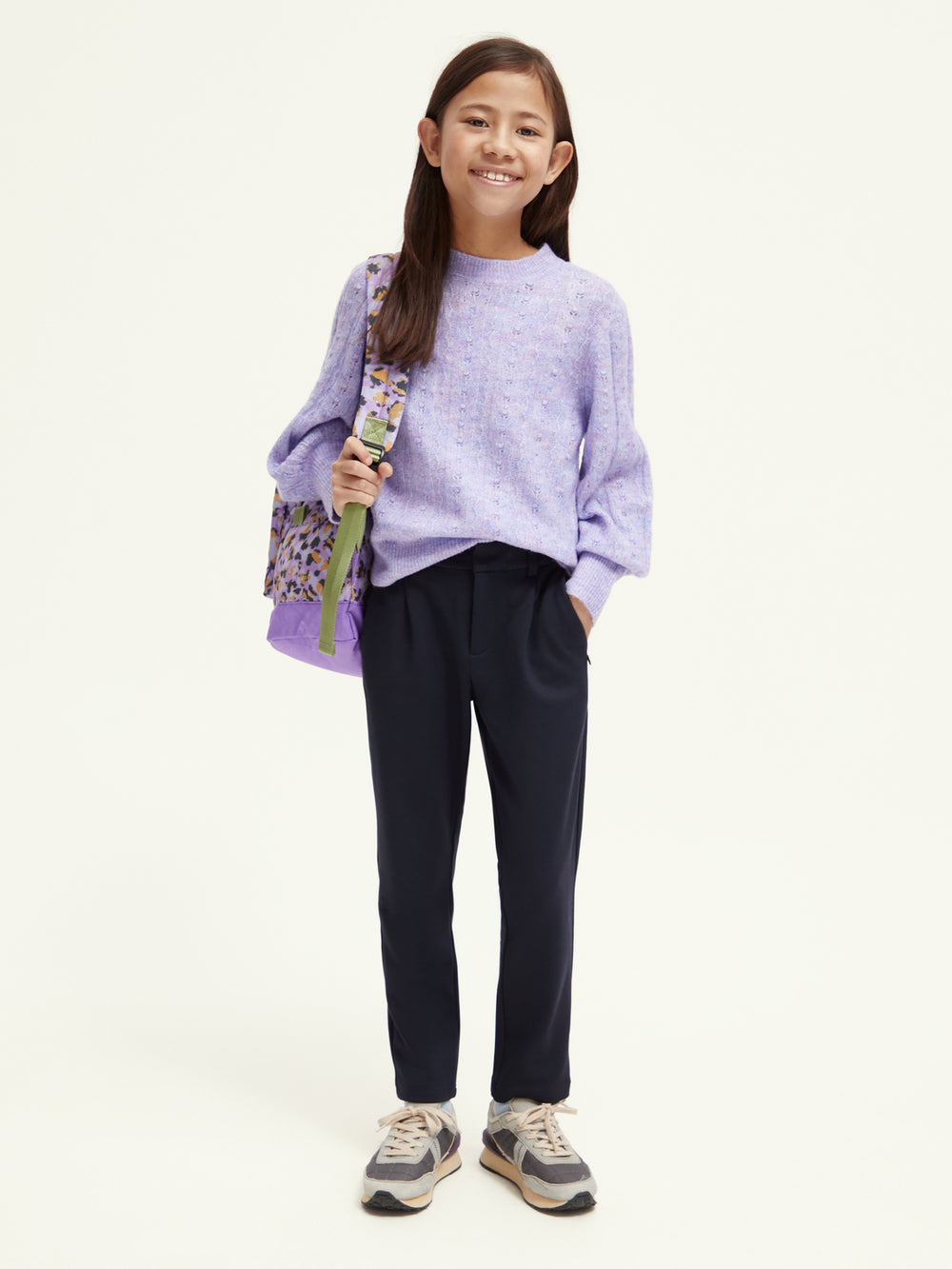 Kids - Knitted structured pullover - Scotch & Soda NZ
