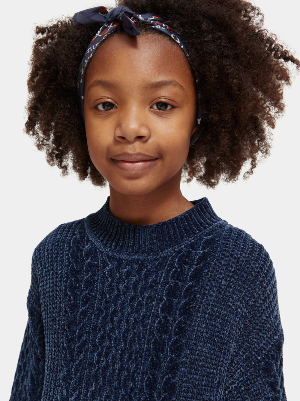 Kids - Chenille cable knit pullover - Scotch & Soda NZ