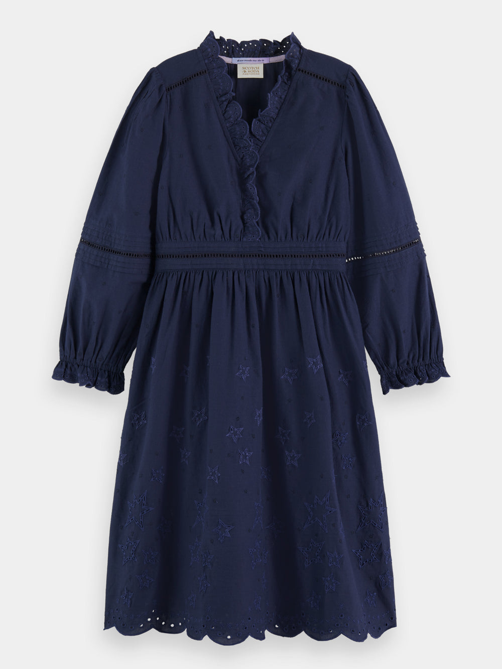 Kids - Broderie anglaise star dress - Scotch & Soda NZ