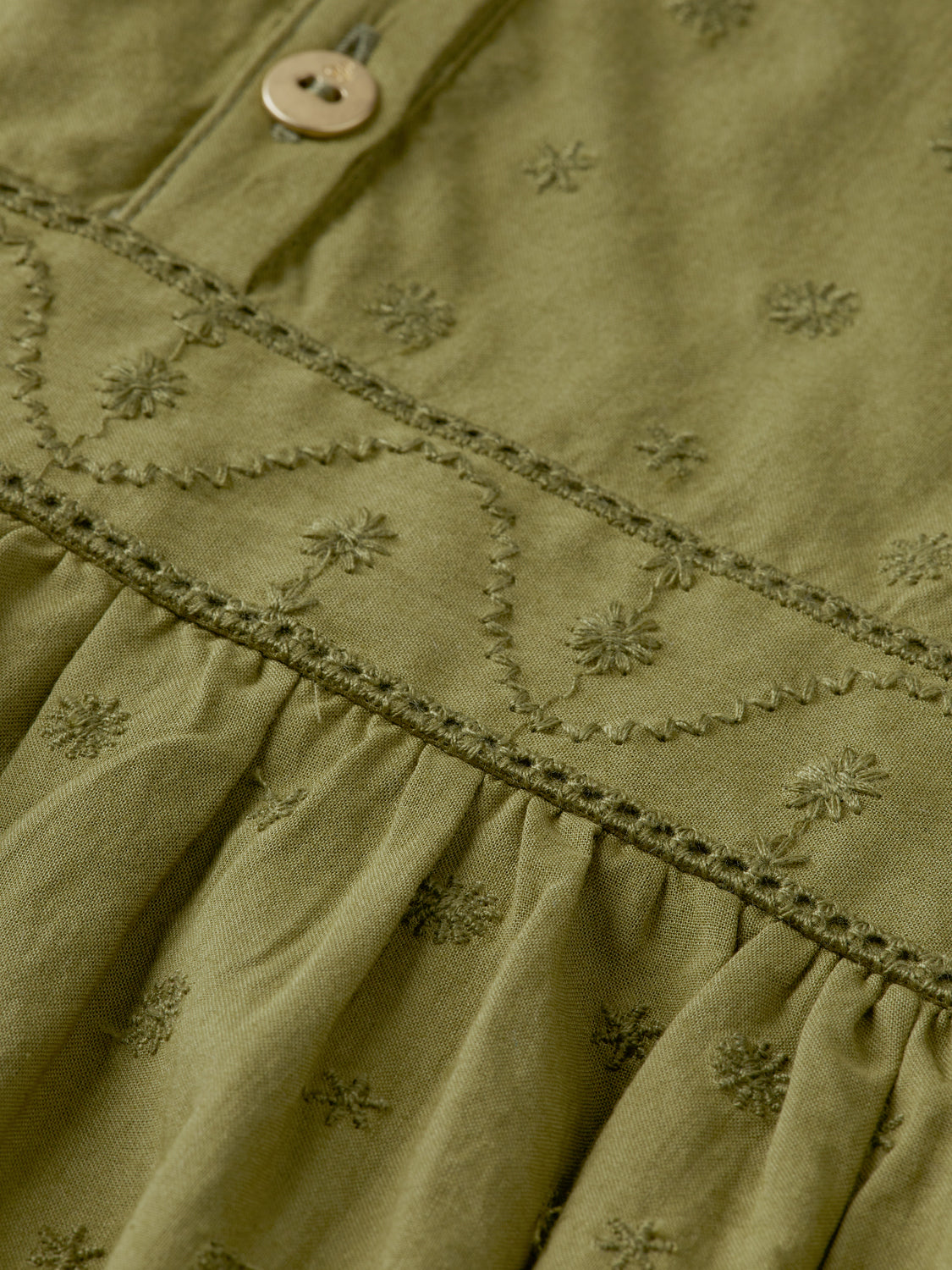 Kids - Broderie anglaise panel dress - Scotch & Soda NZ