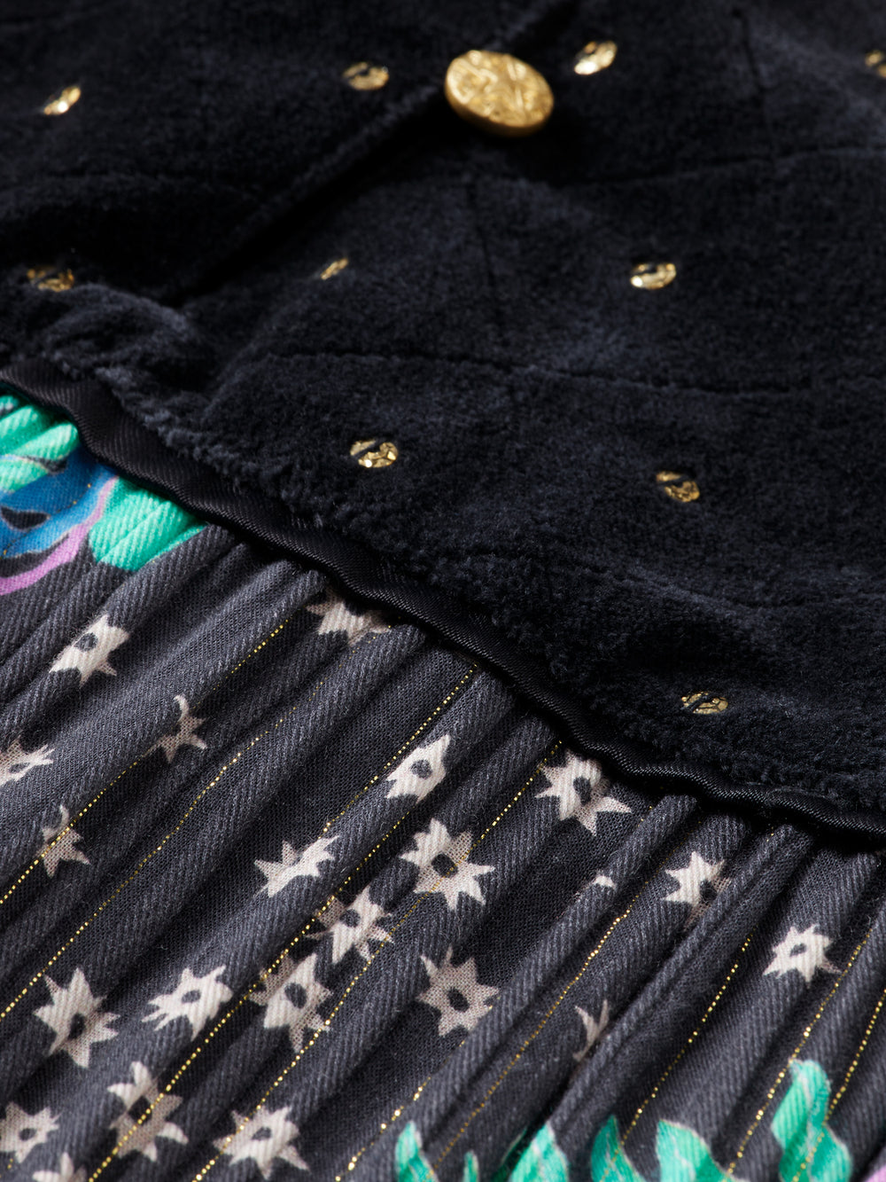 Kids - All-over printed velvet detail - Scotch & Soda NZ