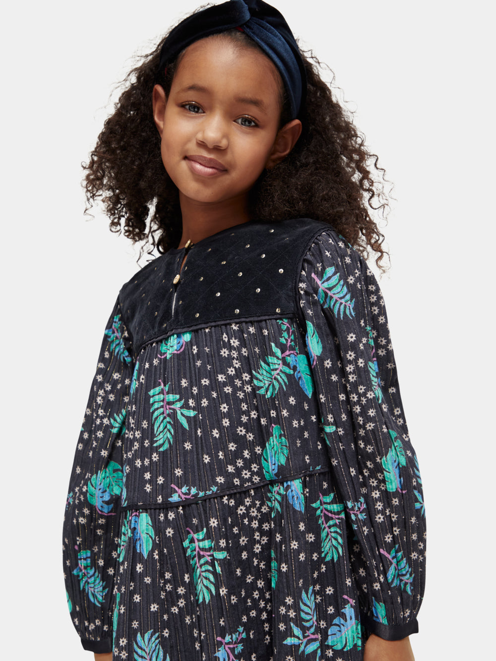 Kids - All-over printed velvet detail - Scotch & Soda NZ