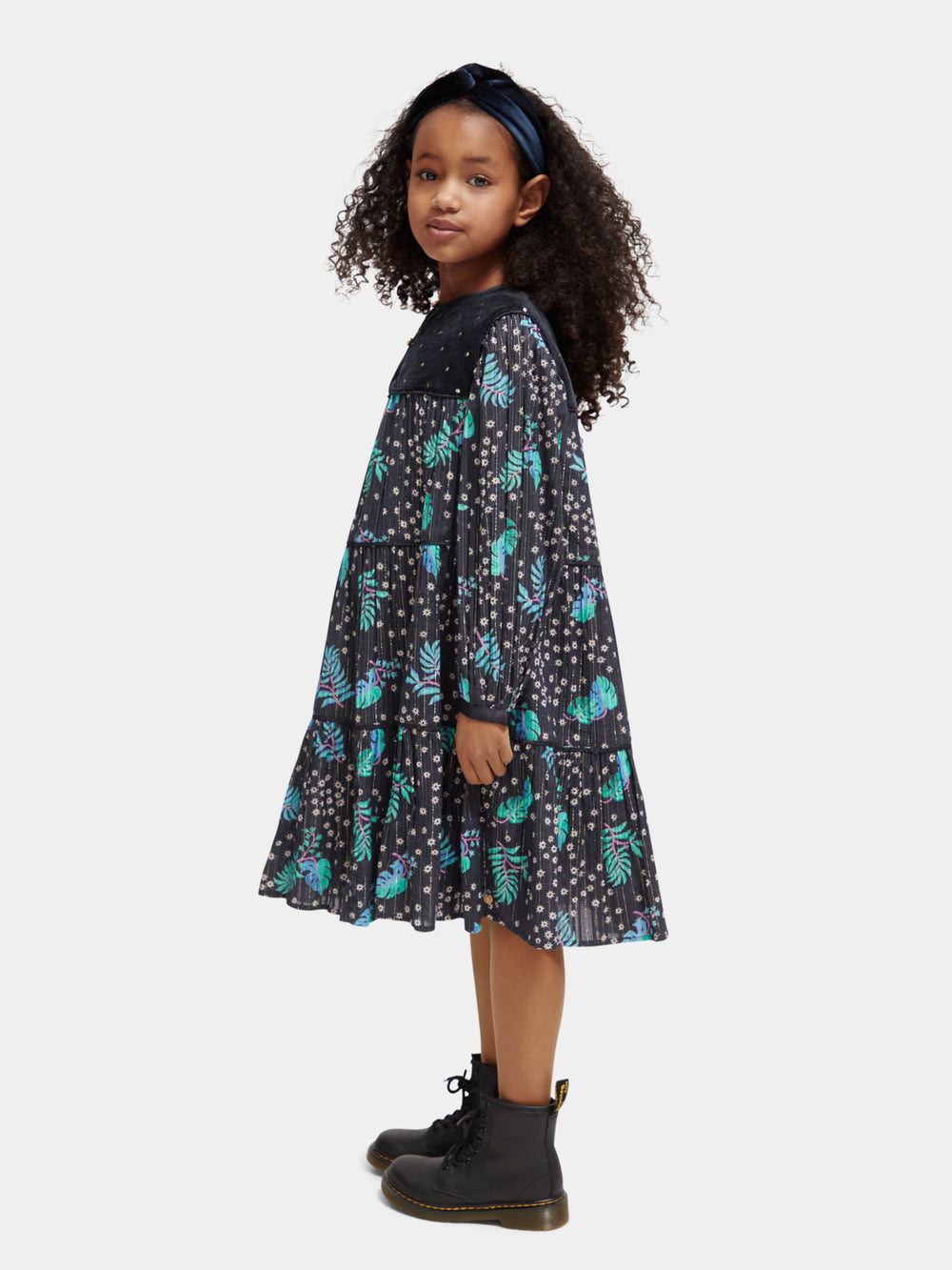 Kids - All-over printed velvet detail - Scotch & Soda NZ