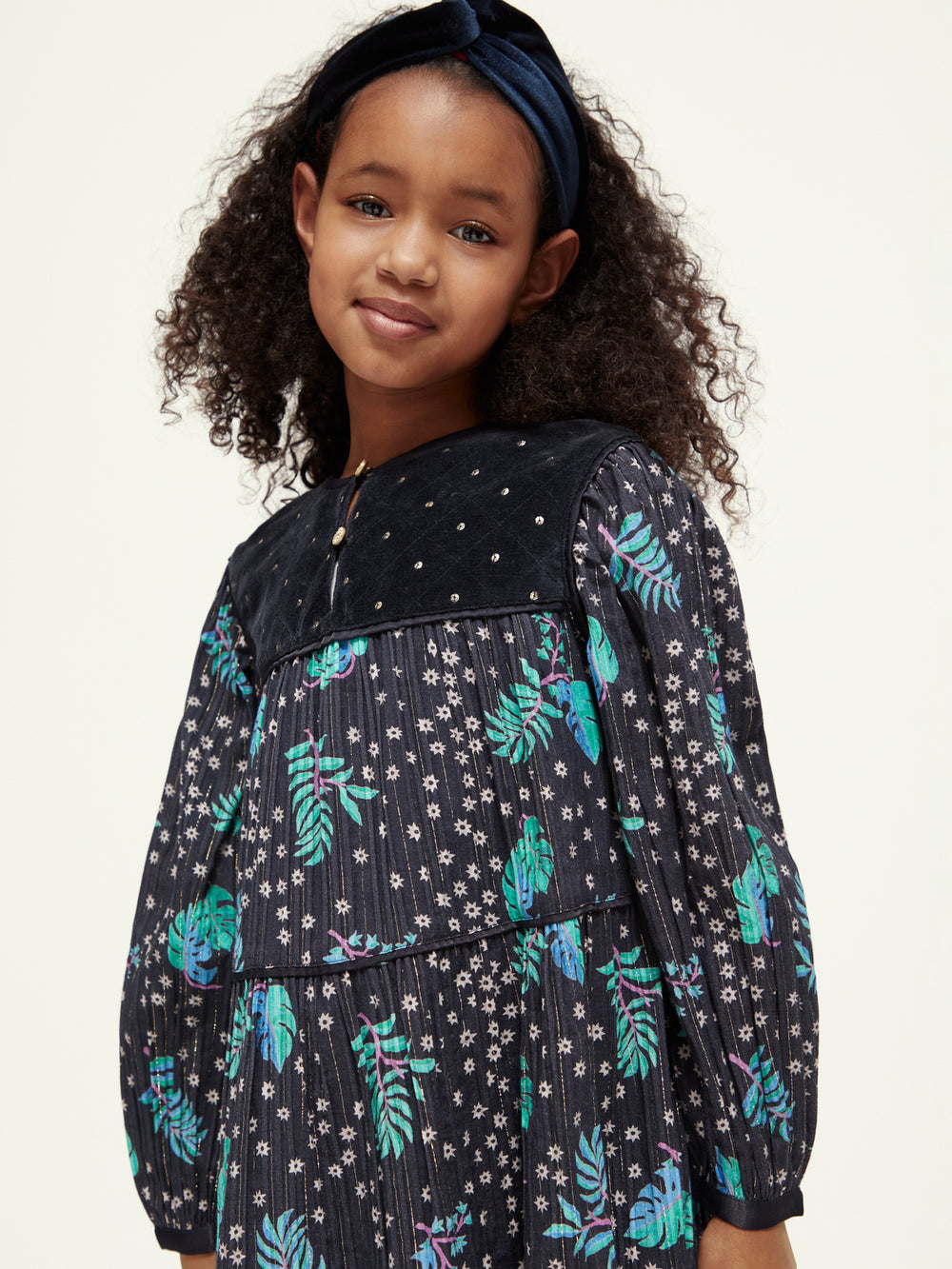 Kids - All-over printed velvet detail - Scotch & Soda NZ