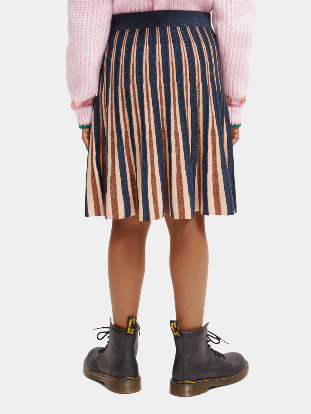 Kids - Pleated knitted glitter midi skirt - Scotch & Soda NZ