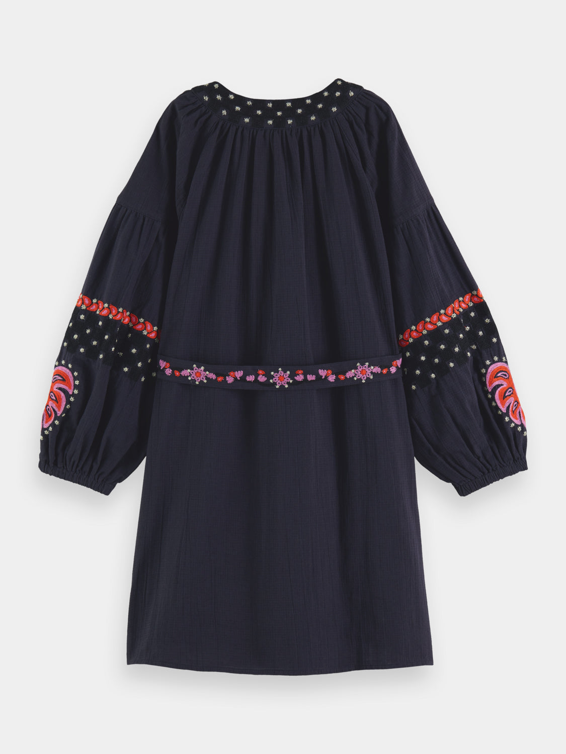 Kids - Embroidered cotton dress - Scotch & Soda NZ