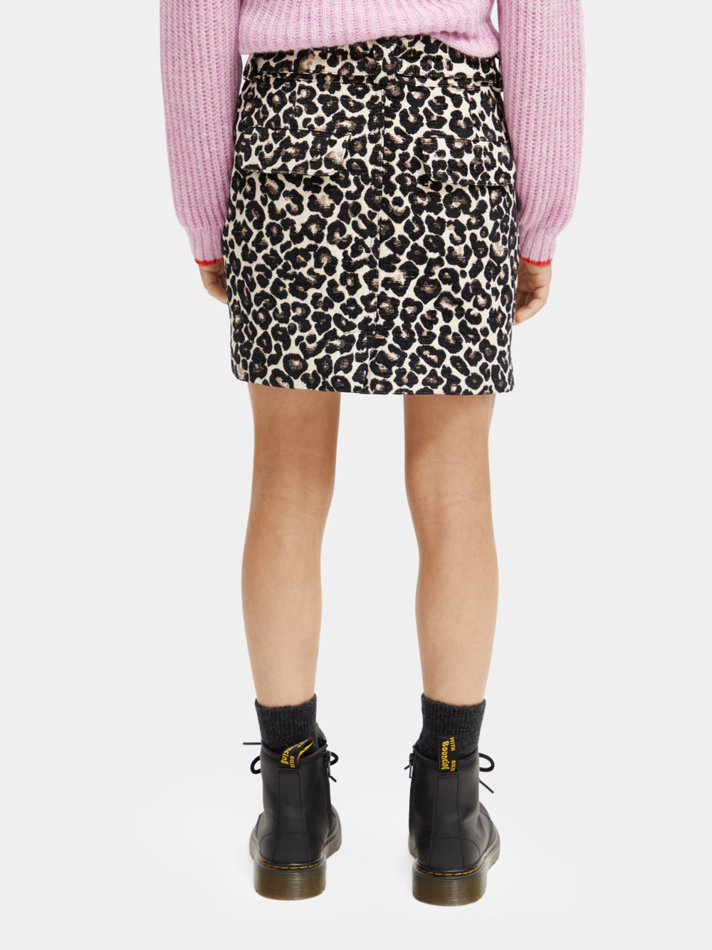 Kids - Leopard jacquard skirt - Scotch & Soda NZ