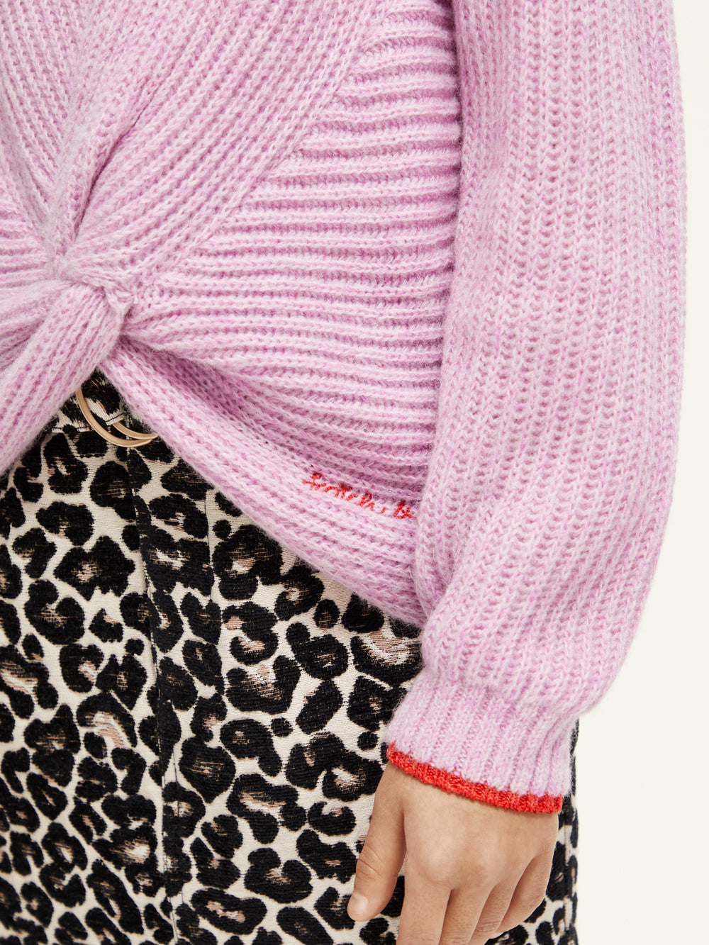 Kids - Relaxed-fit knotted sweater - Scotch & Soda NZ