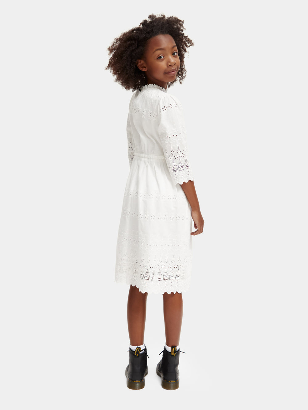 Broderie anglaise midi dress - Scotch & Soda NZ