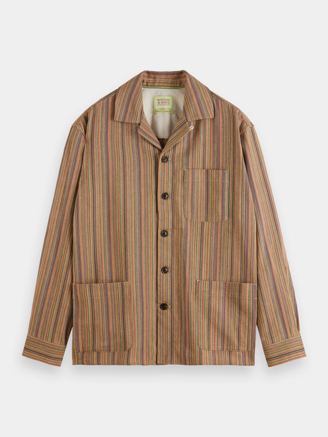 Striped workwear shirt