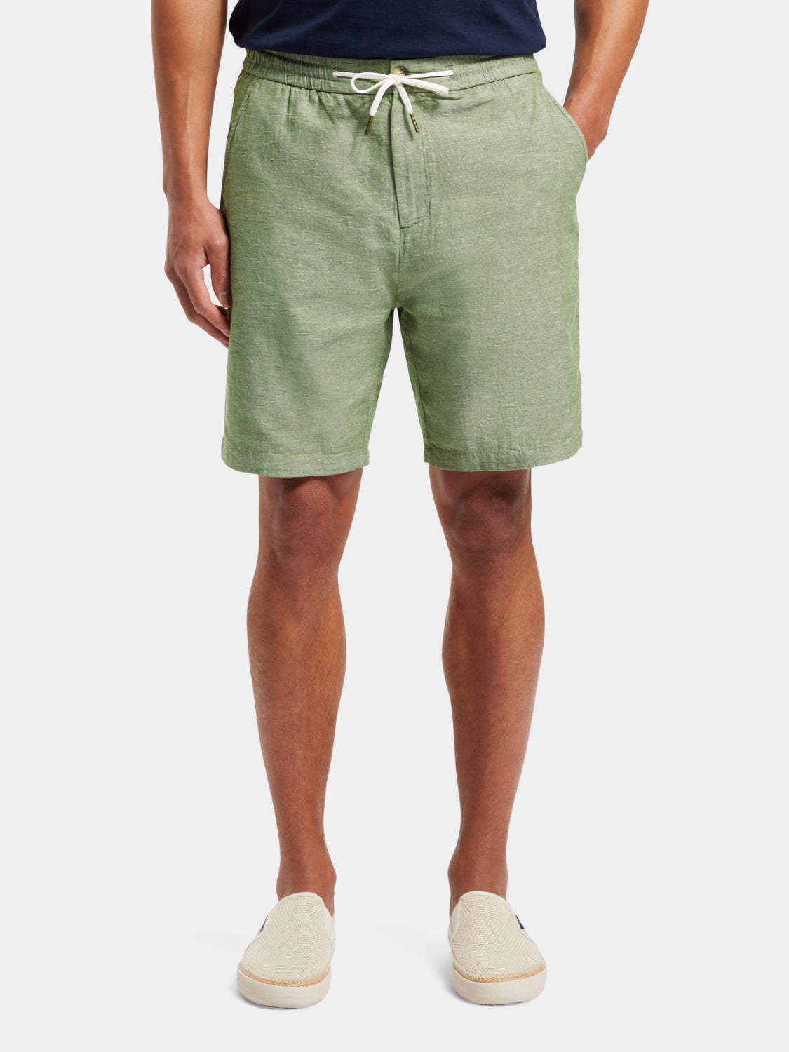 Fave cotton-linen shorts