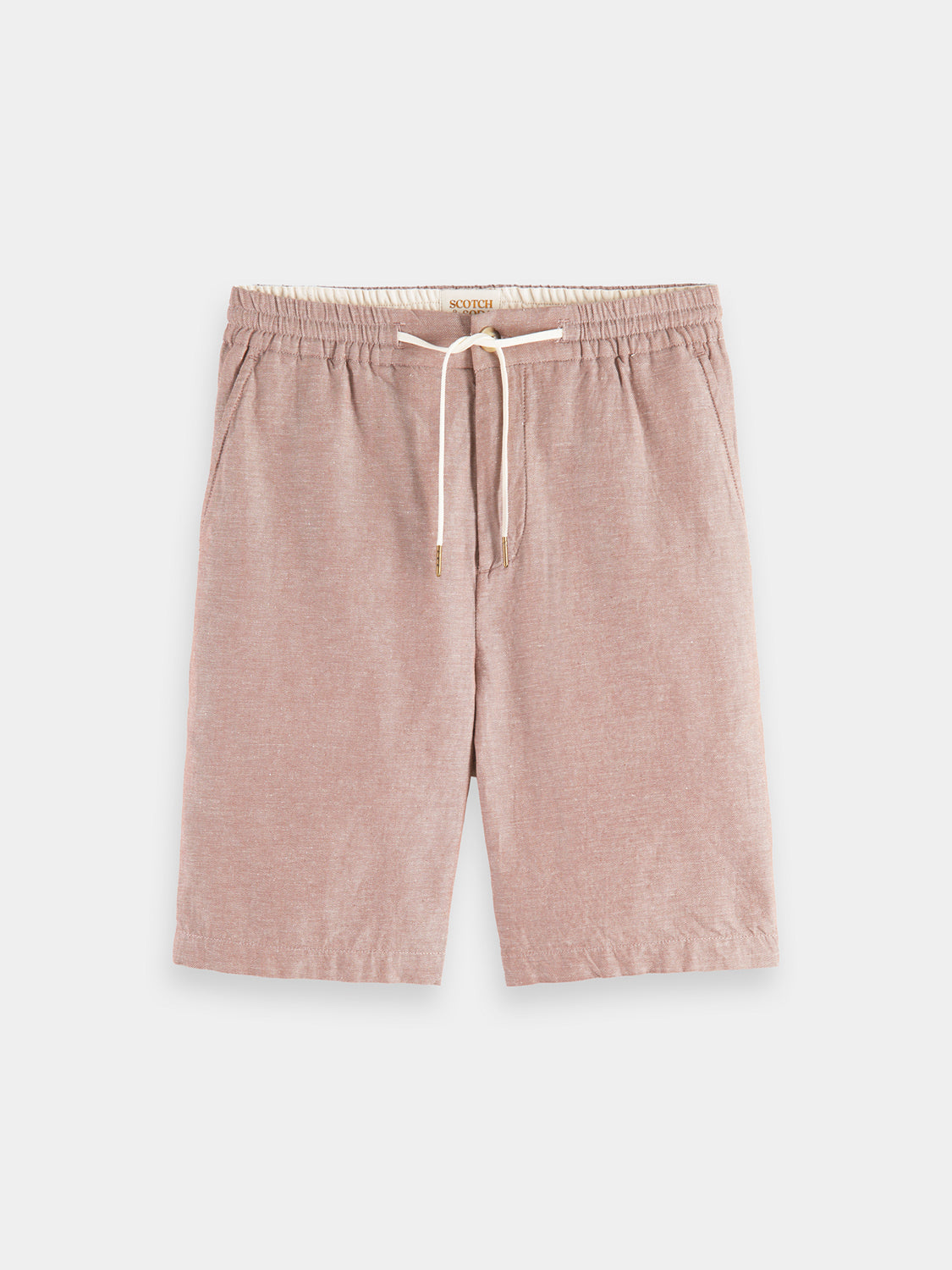 Fave cotton-linen shorts by Scotch & Soda, featuring a relaxed fit with natural fabric textures and a stylish casual design.