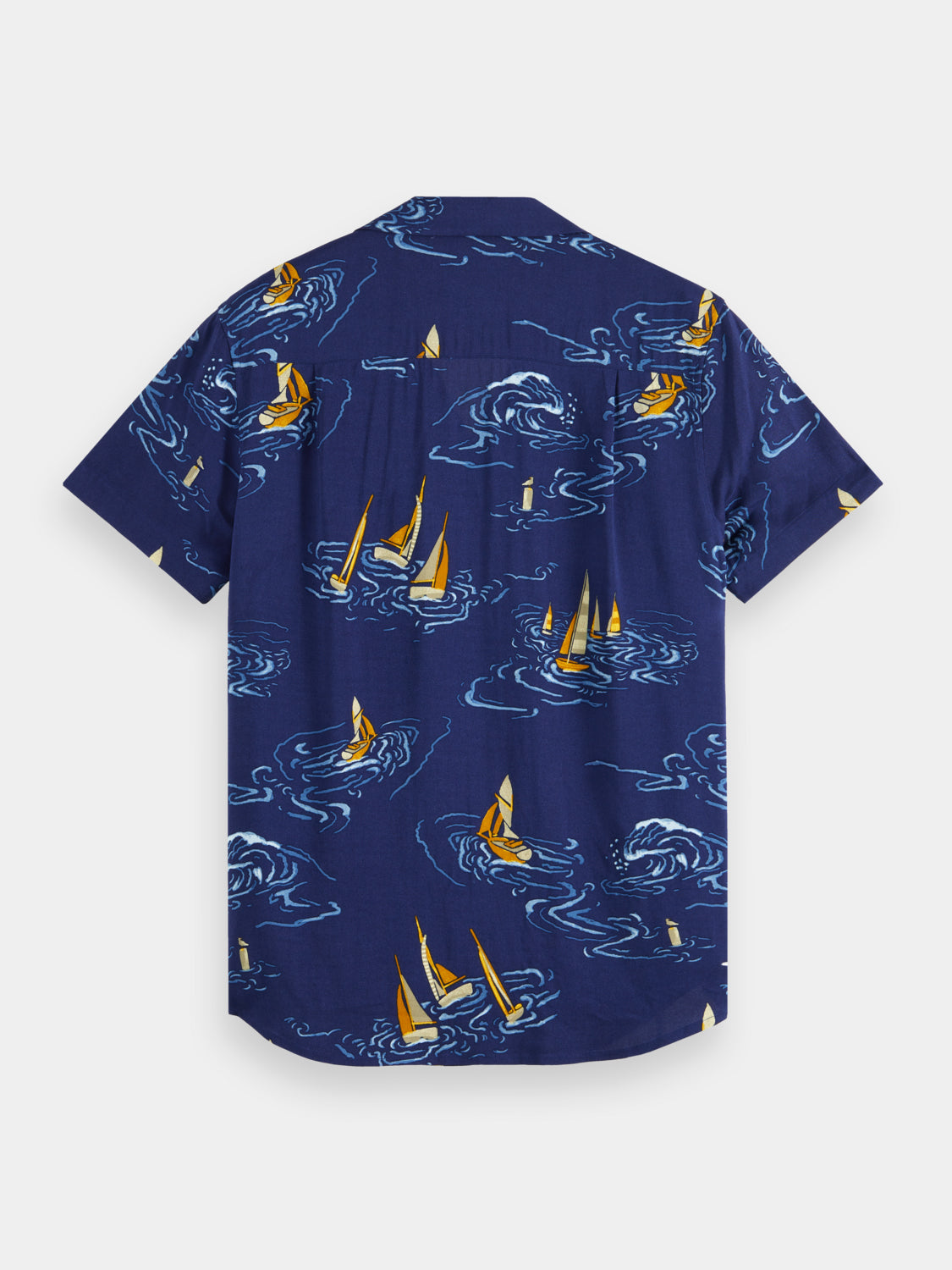 Printed camp shirt