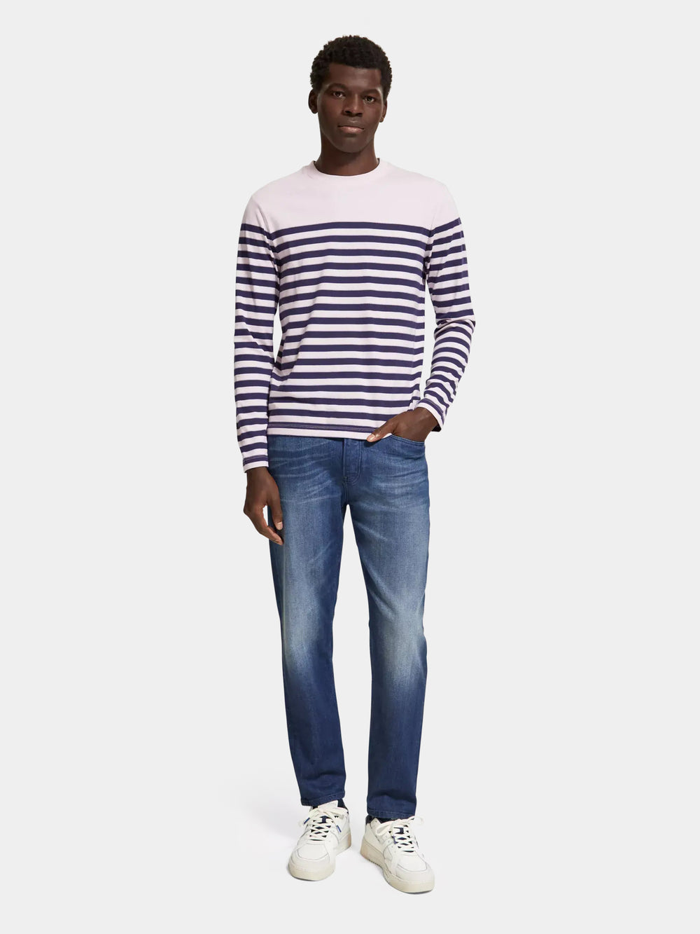 Breton striped long sleeved t-shirt