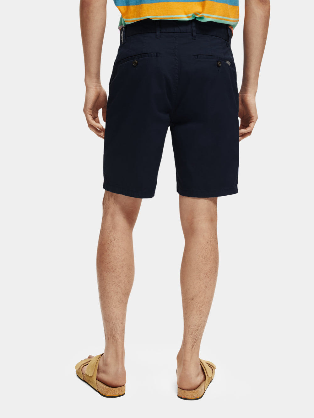 Stuart garment-dyed twill shorts