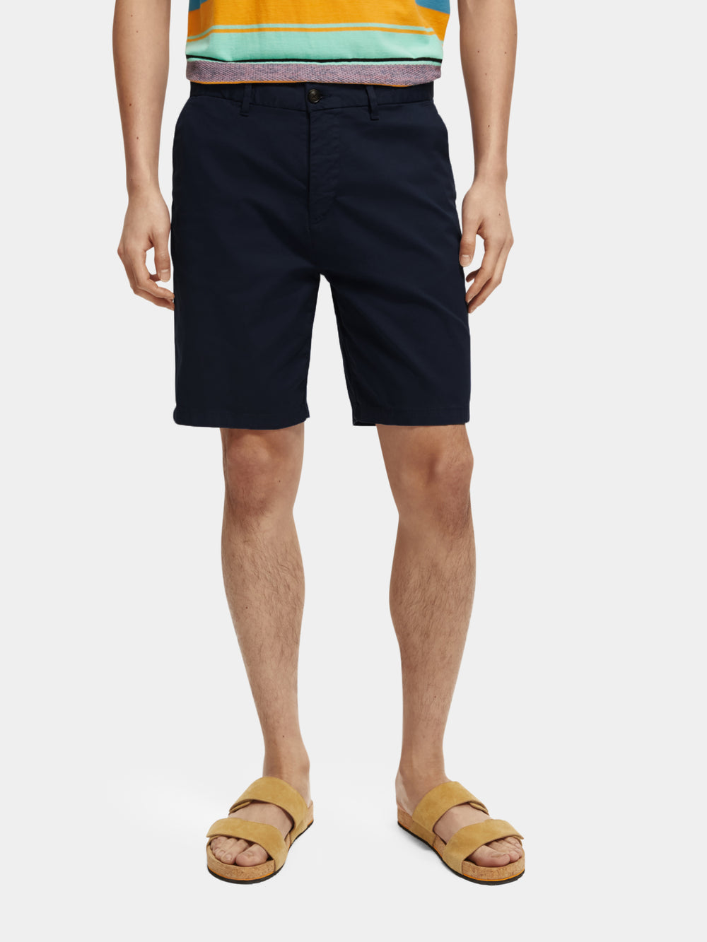 Stuart garment-dyed twill shorts