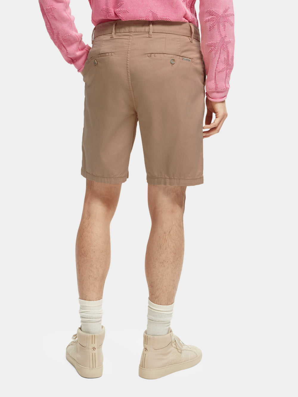 Stuart garment-dyed twill shorts