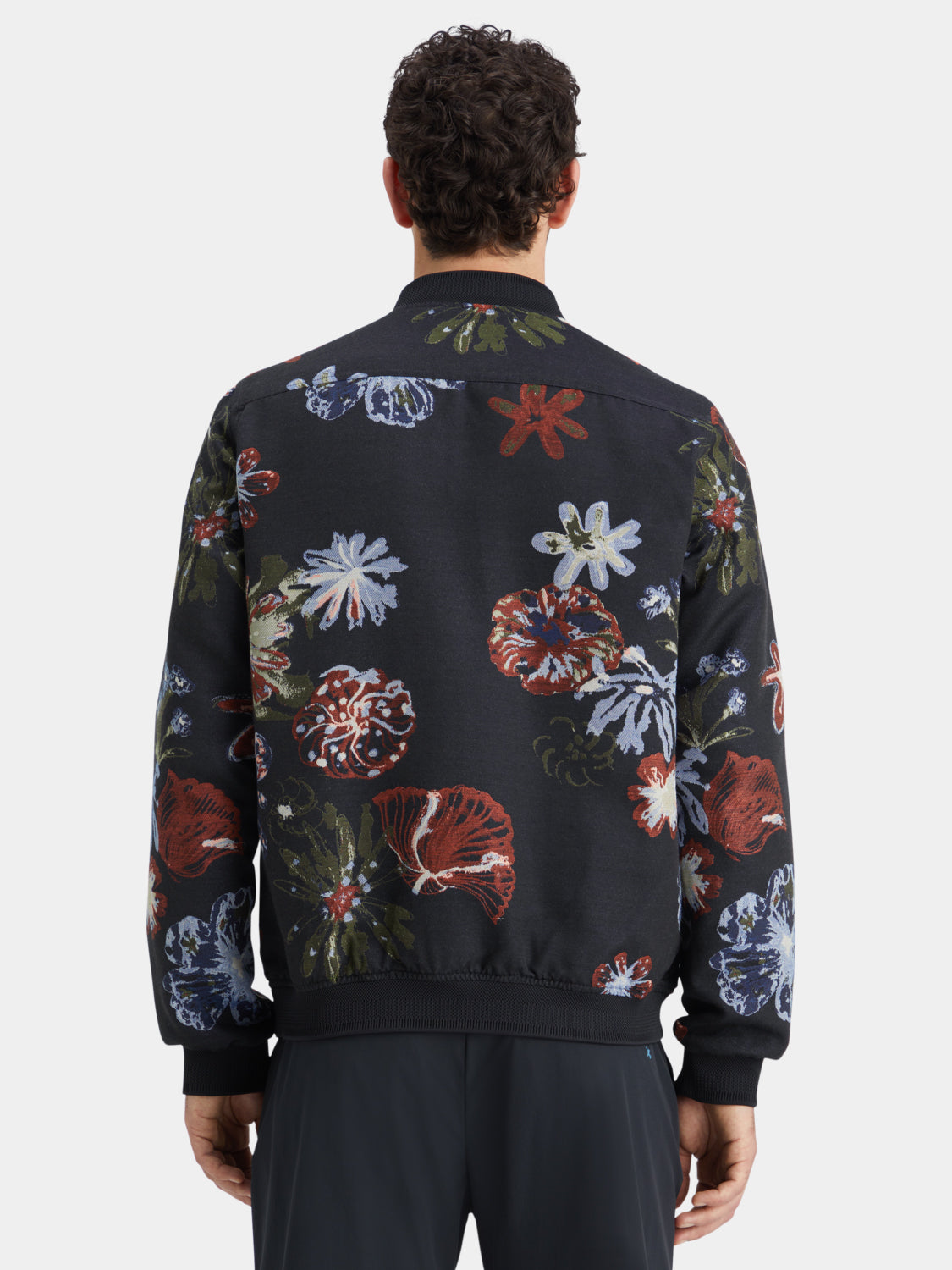 Jacquard bomber jacket - Scotch & Soda NZ