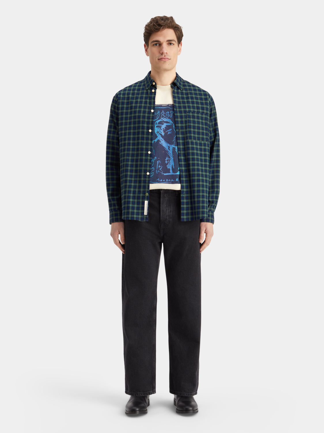 Flannel check shirt - Scotch & Soda NZ