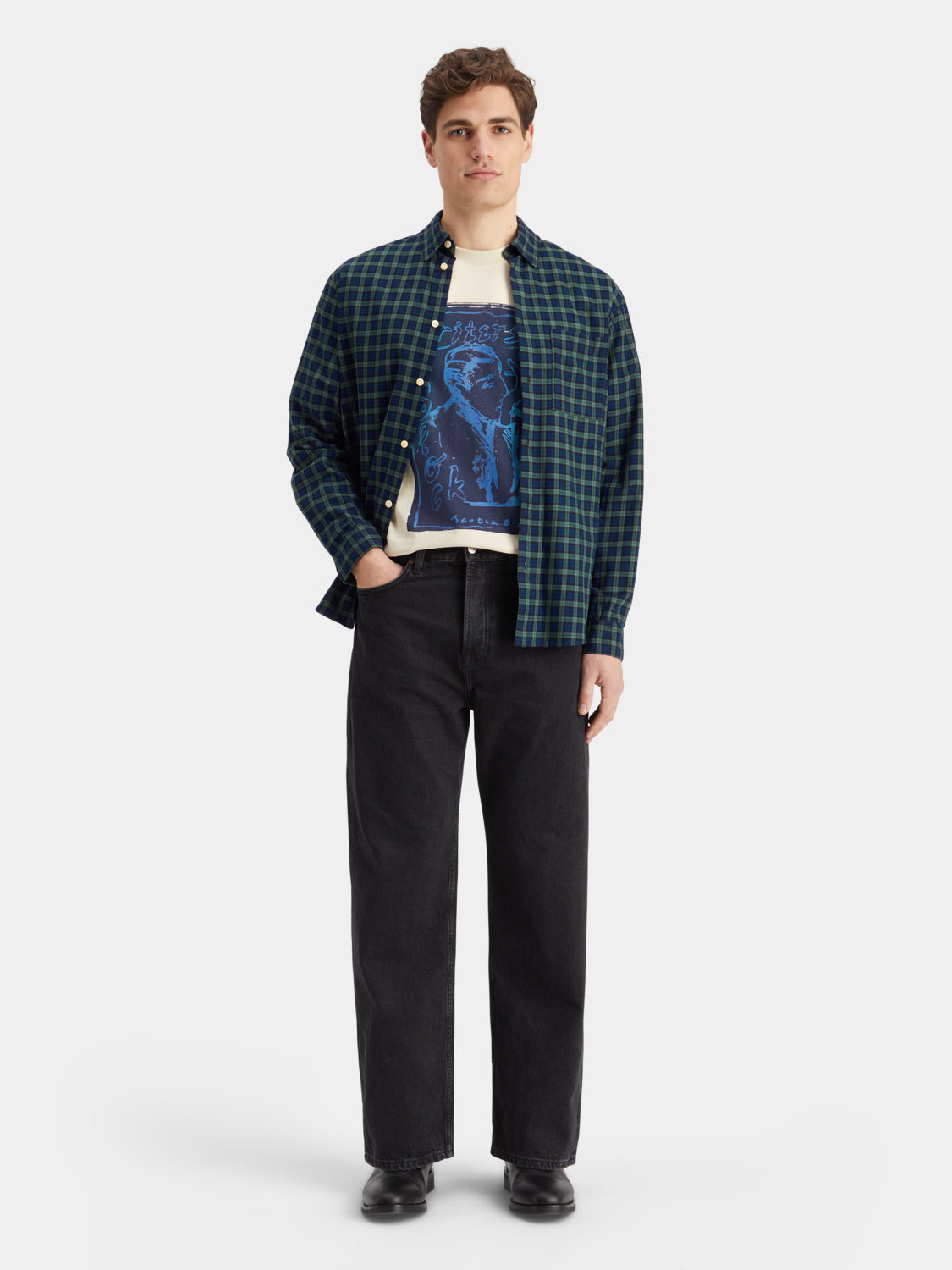 Flannel check shirt - Scotch & Soda NZ