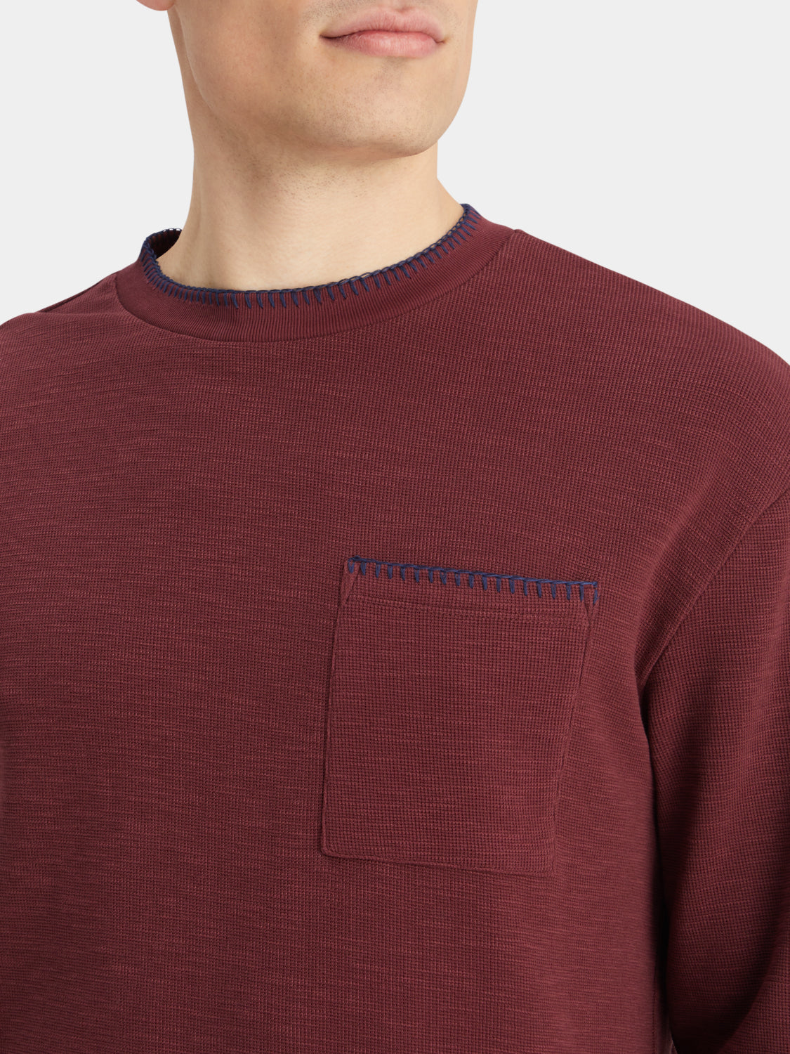 Blanket stitch t-shirt - Scotch & Soda NZ