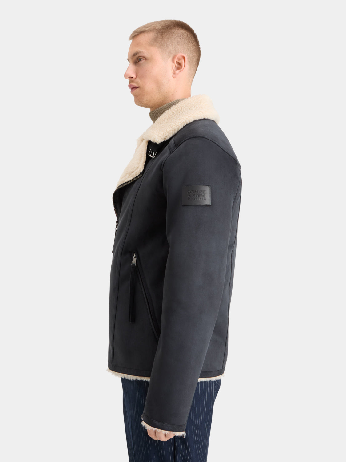Faux shearling jacket - Scotch & Soda NZ