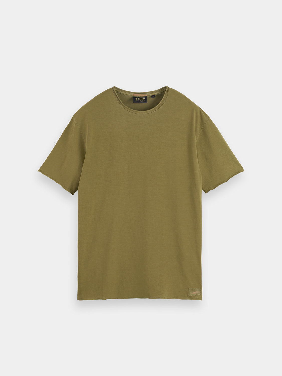 Raw edge garment-dyed t-shirt - Scotch & Soda NZ