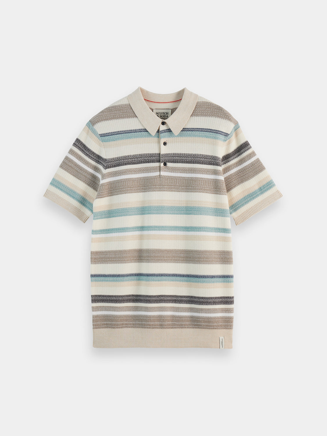Structured knit polo - Scotch & Soda NZ