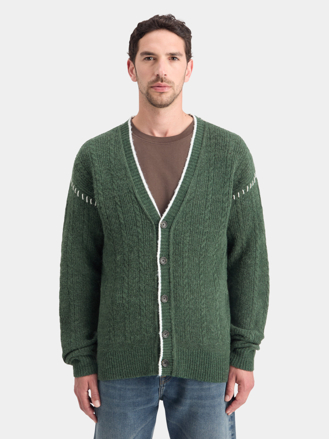 Drop shoulder cardigan - Scotch & Soda NZ