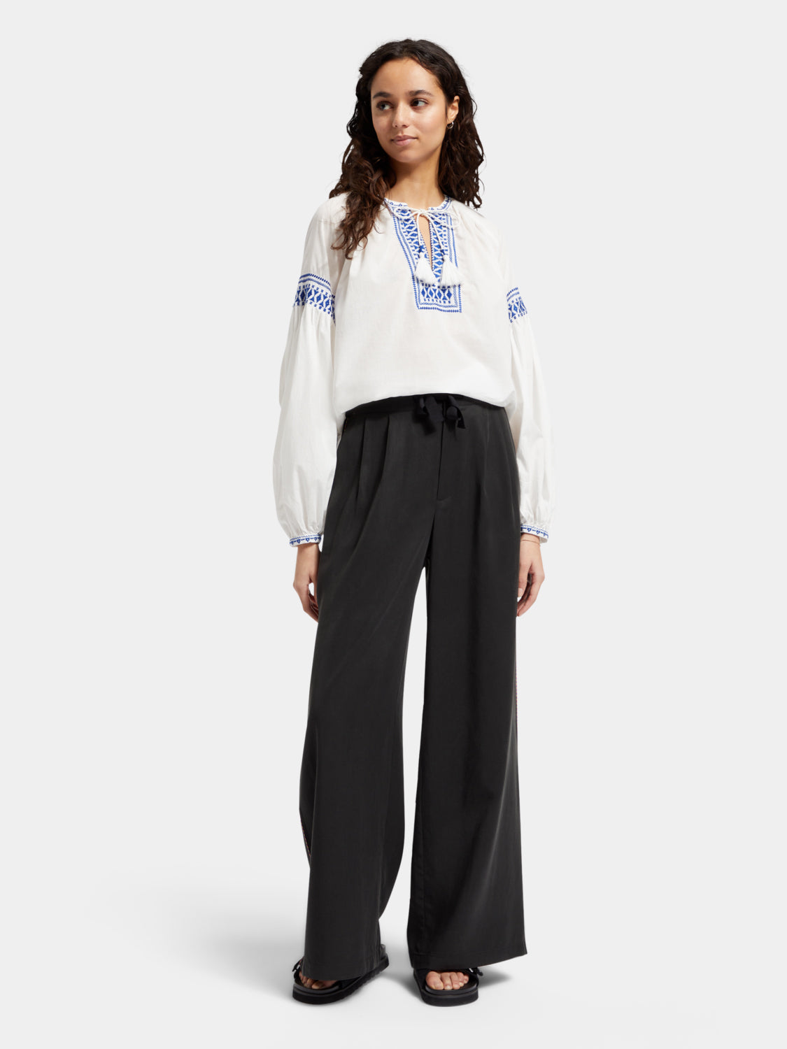 Balloon sleeve top - Scotch & Soda NZ