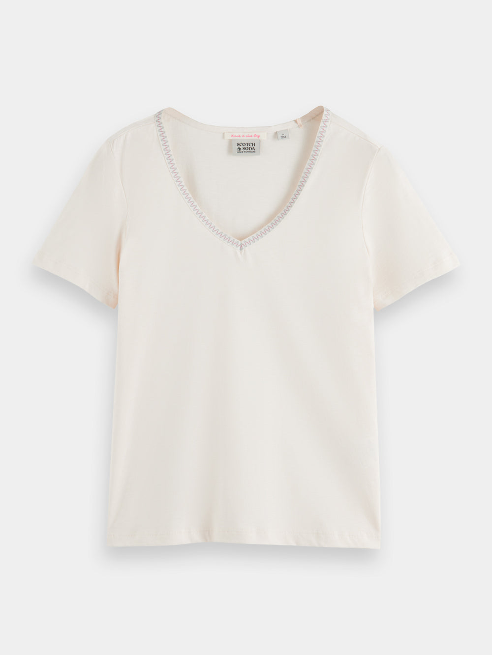 Short sleeved v-neck t-shirt