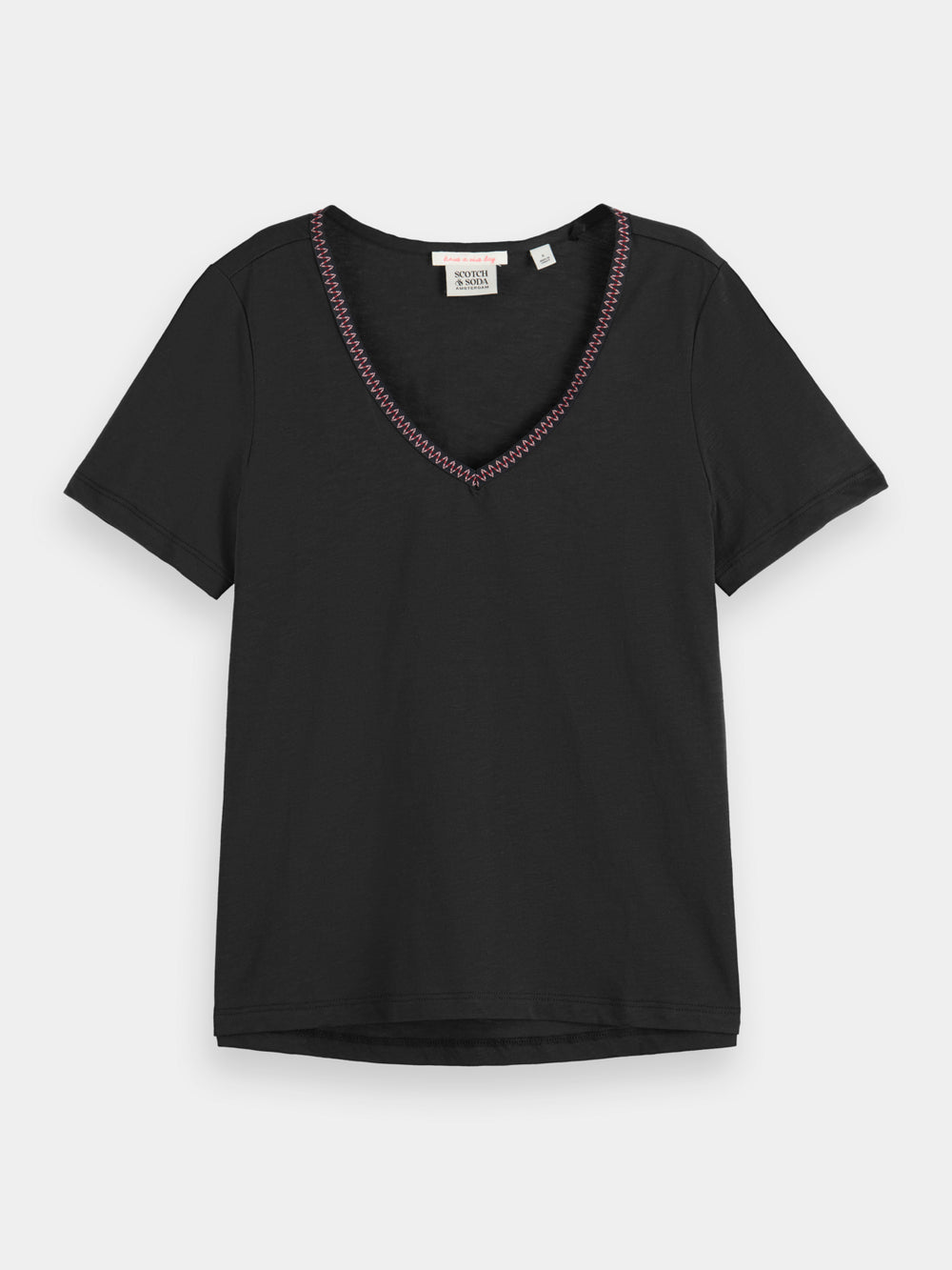 Short sleeved v-neck t-shirt