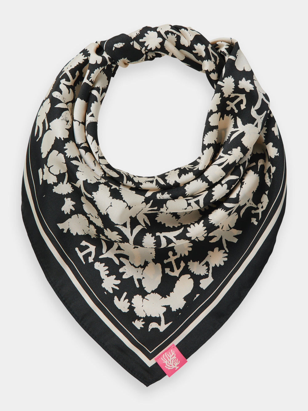 Printed square scarf