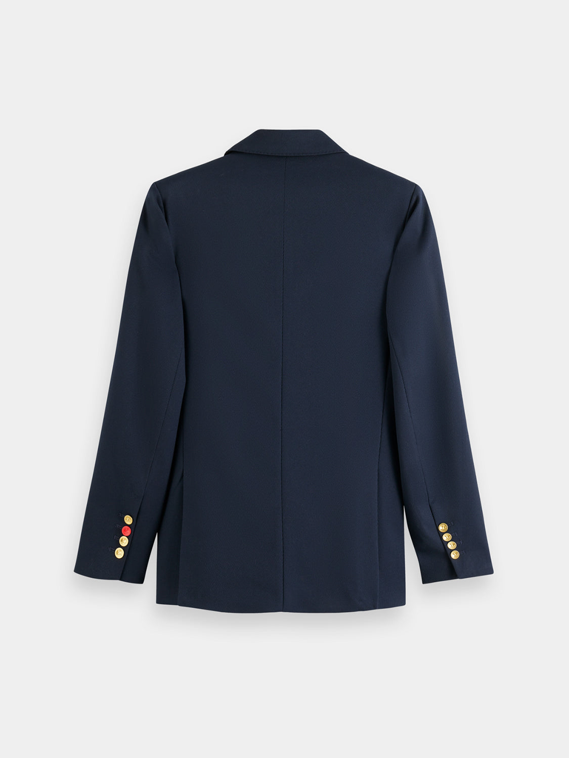 Twill double-breasted blazer