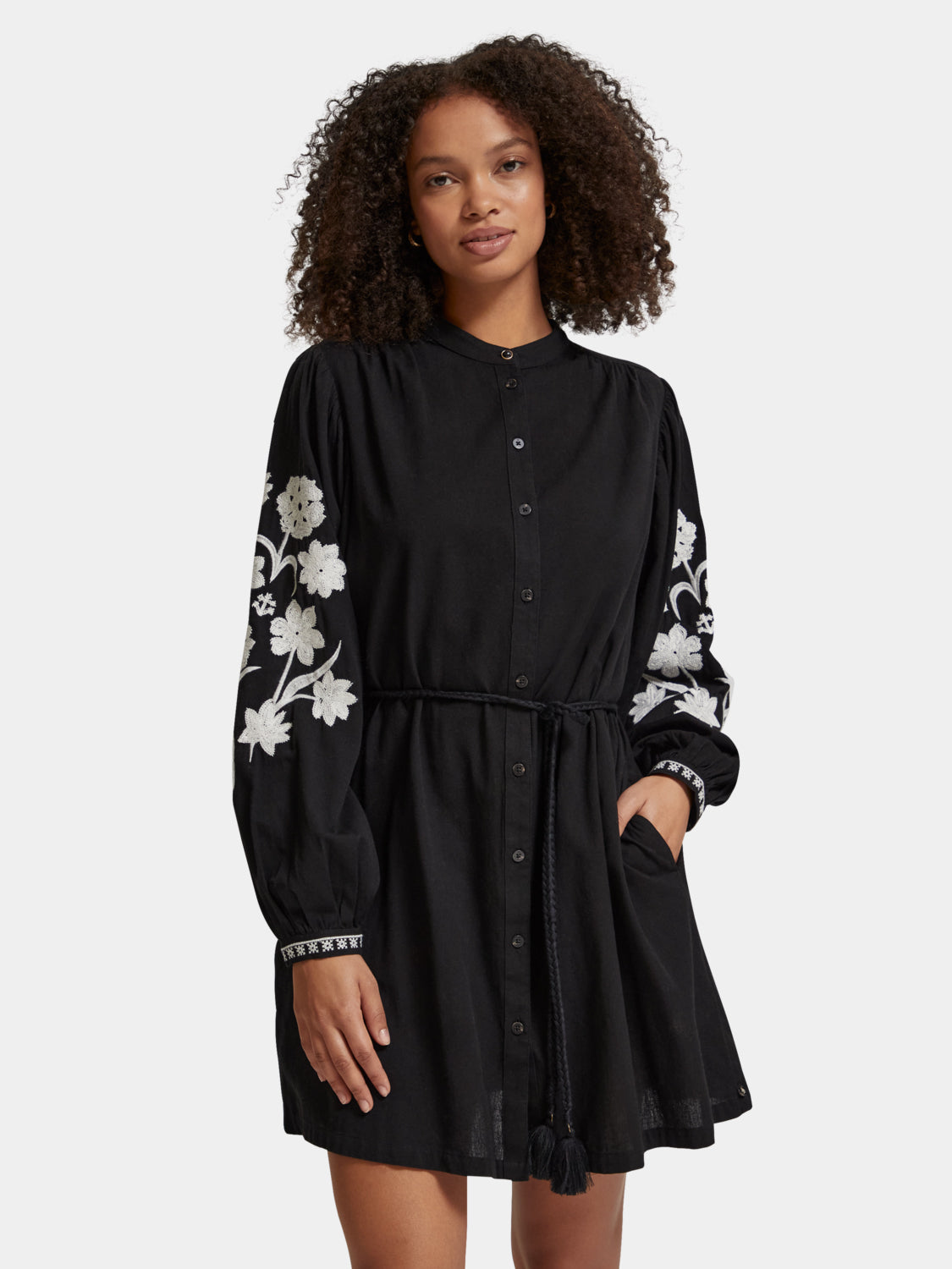 Broiderie anglaise mini dress - Scotch & Soda NZ