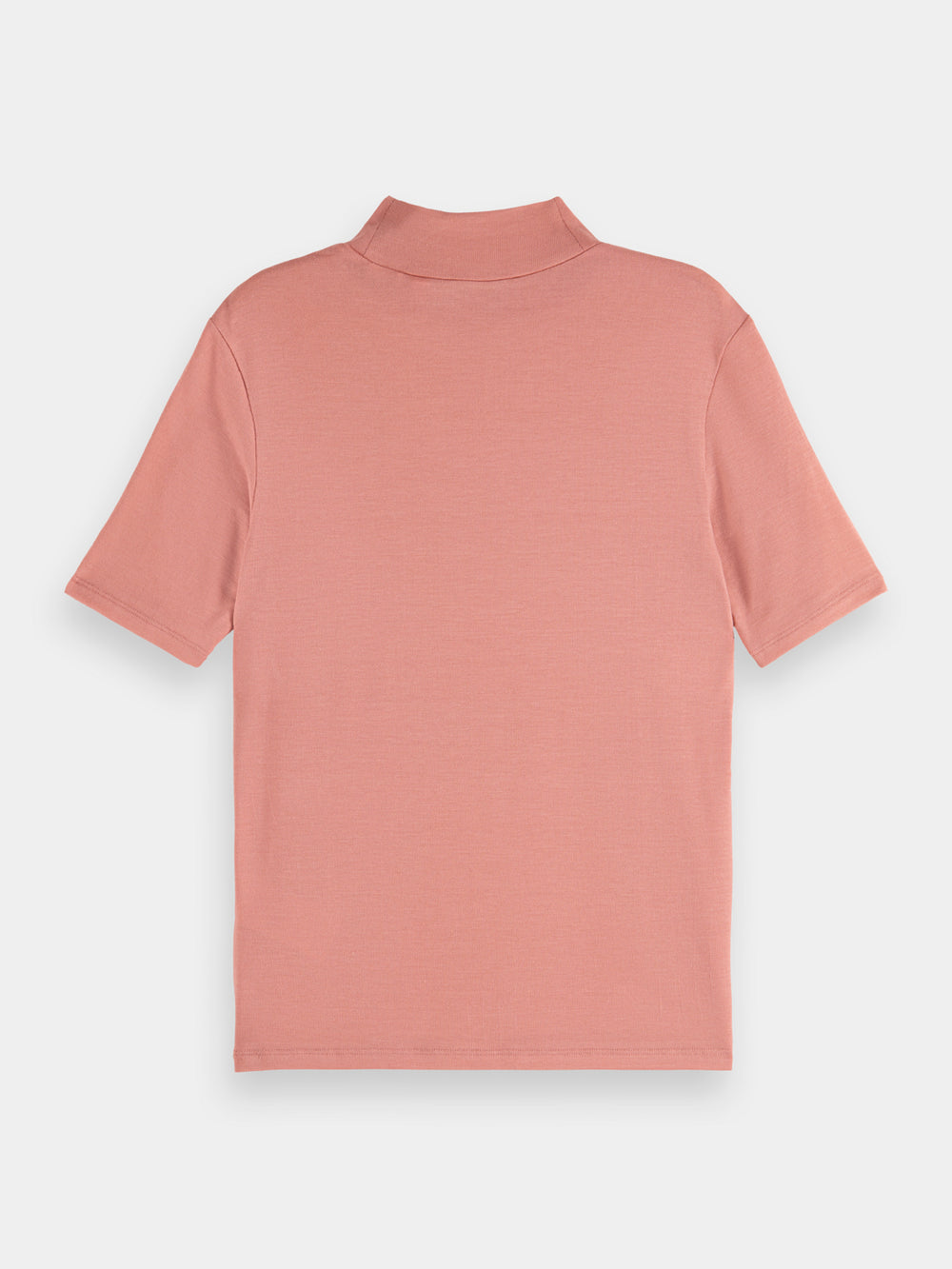 Mock neck short sleeved t-shirt