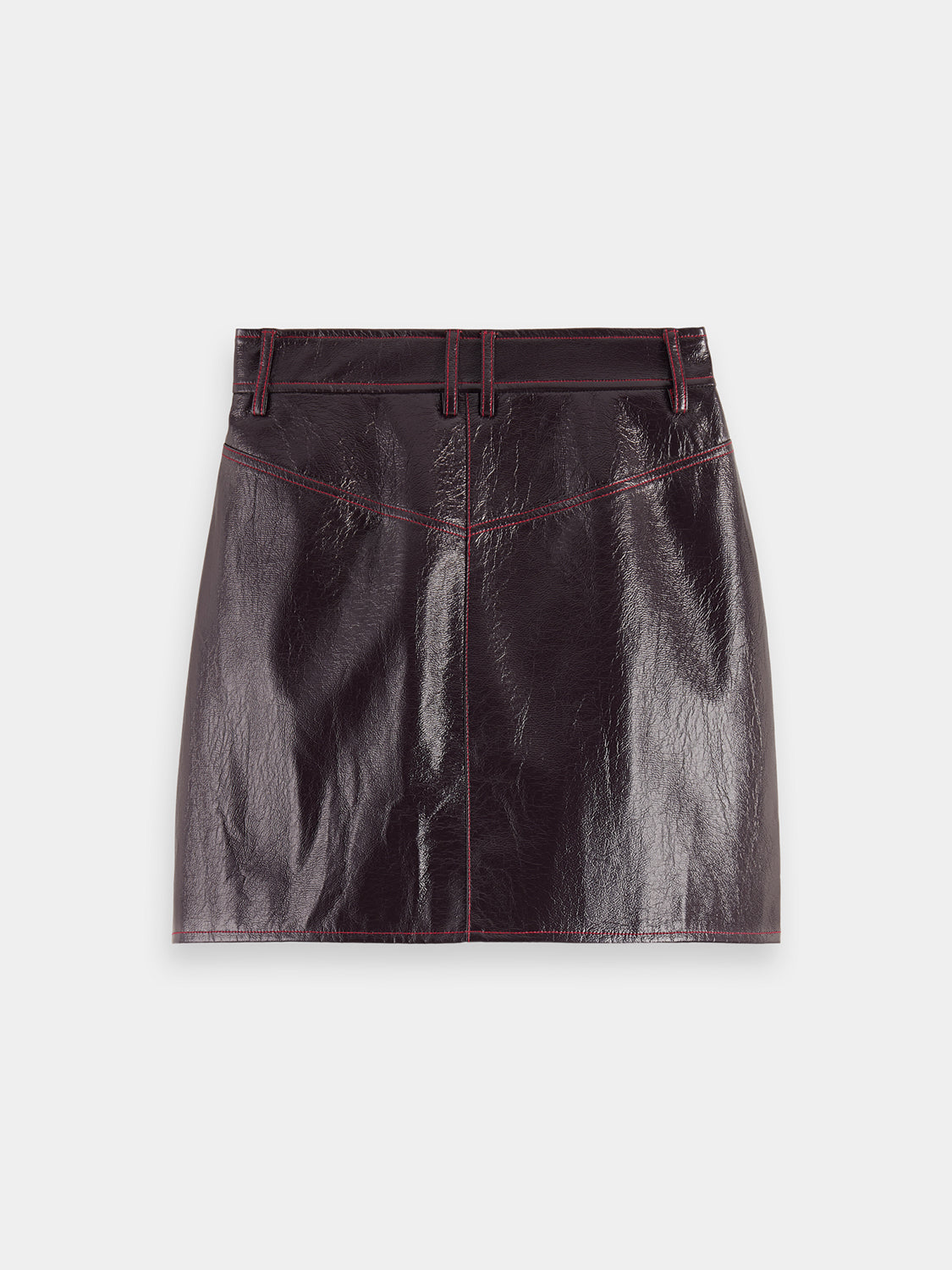 Faux leather mini skirt - Scotch & Soda NZ