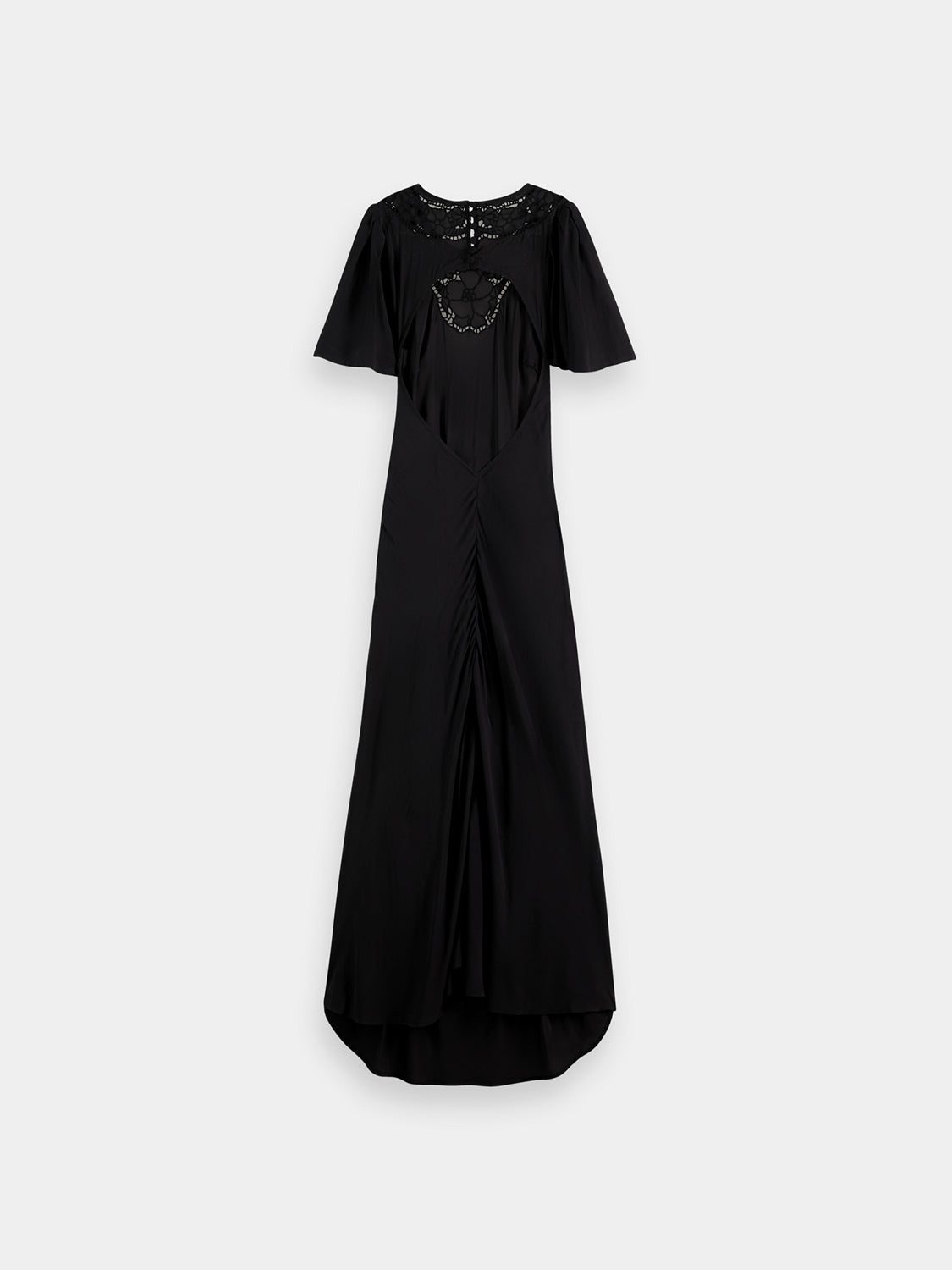Cut out embroidery dress