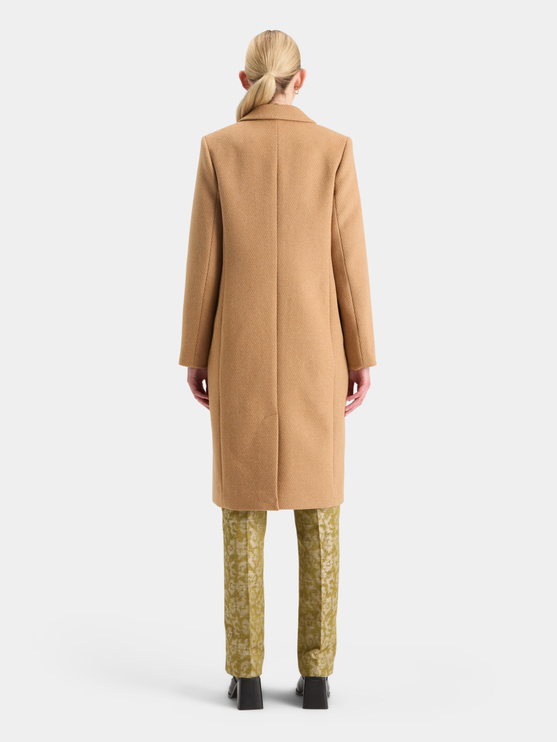 Herringbone tailored coat - Scotch & Soda NZ