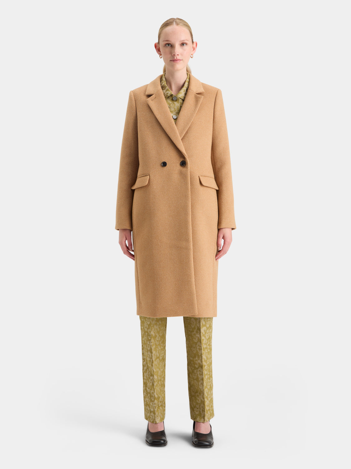 Herringbone tailored coat - Scotch & Soda NZ