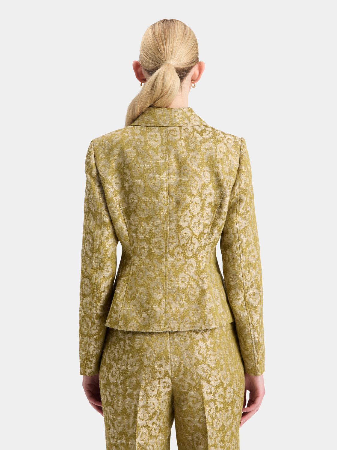 Fitted trucker jacquard blazer - Scotch & Soda NZ
