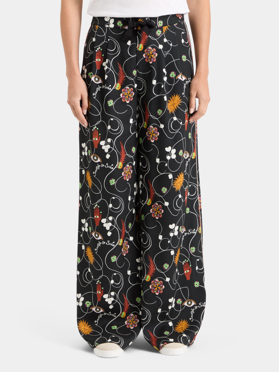 Eleni wide fit pants - Scotch & Soda NZ