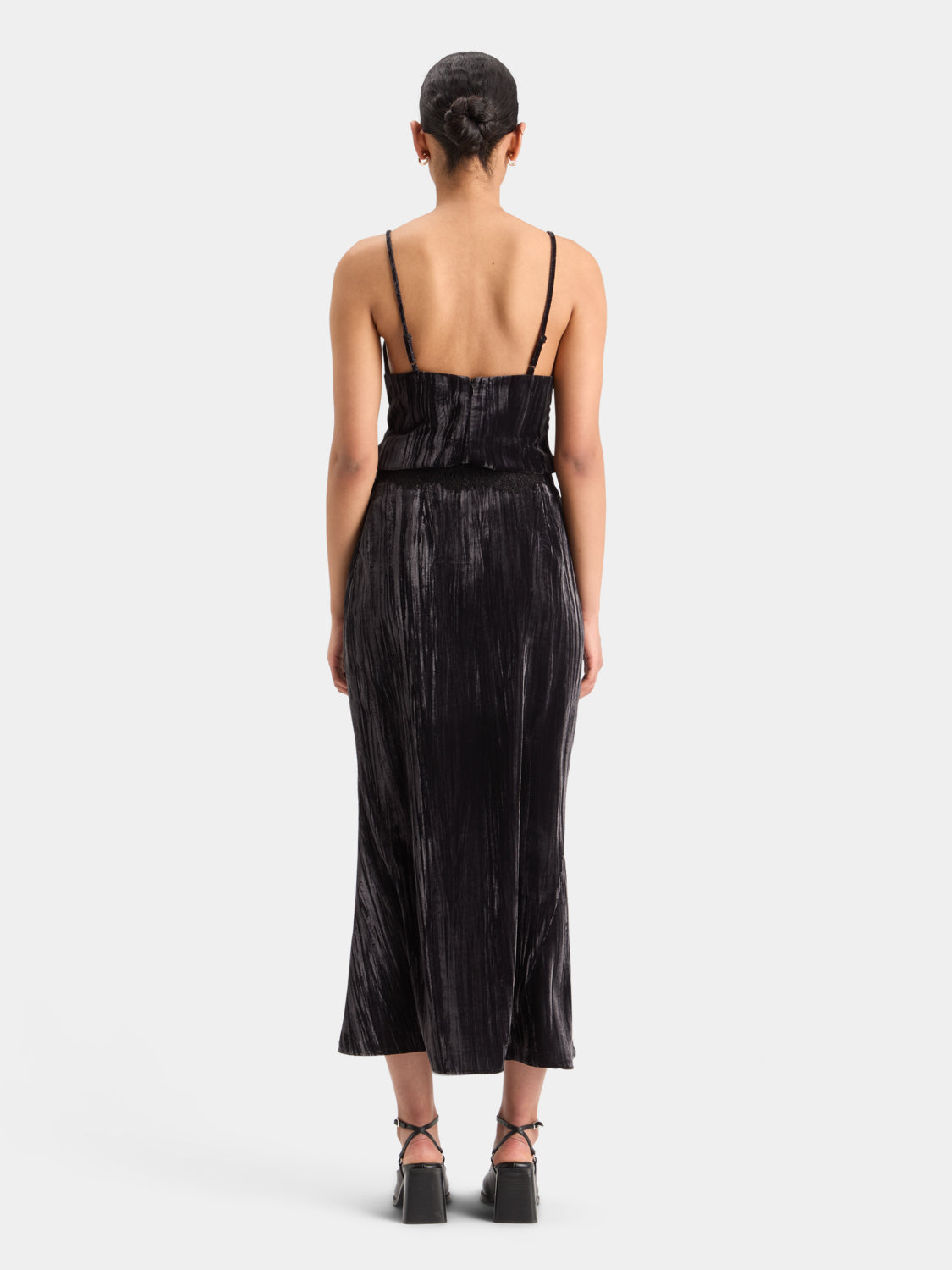 Velvet midi skirt - Scotch & Soda NZ