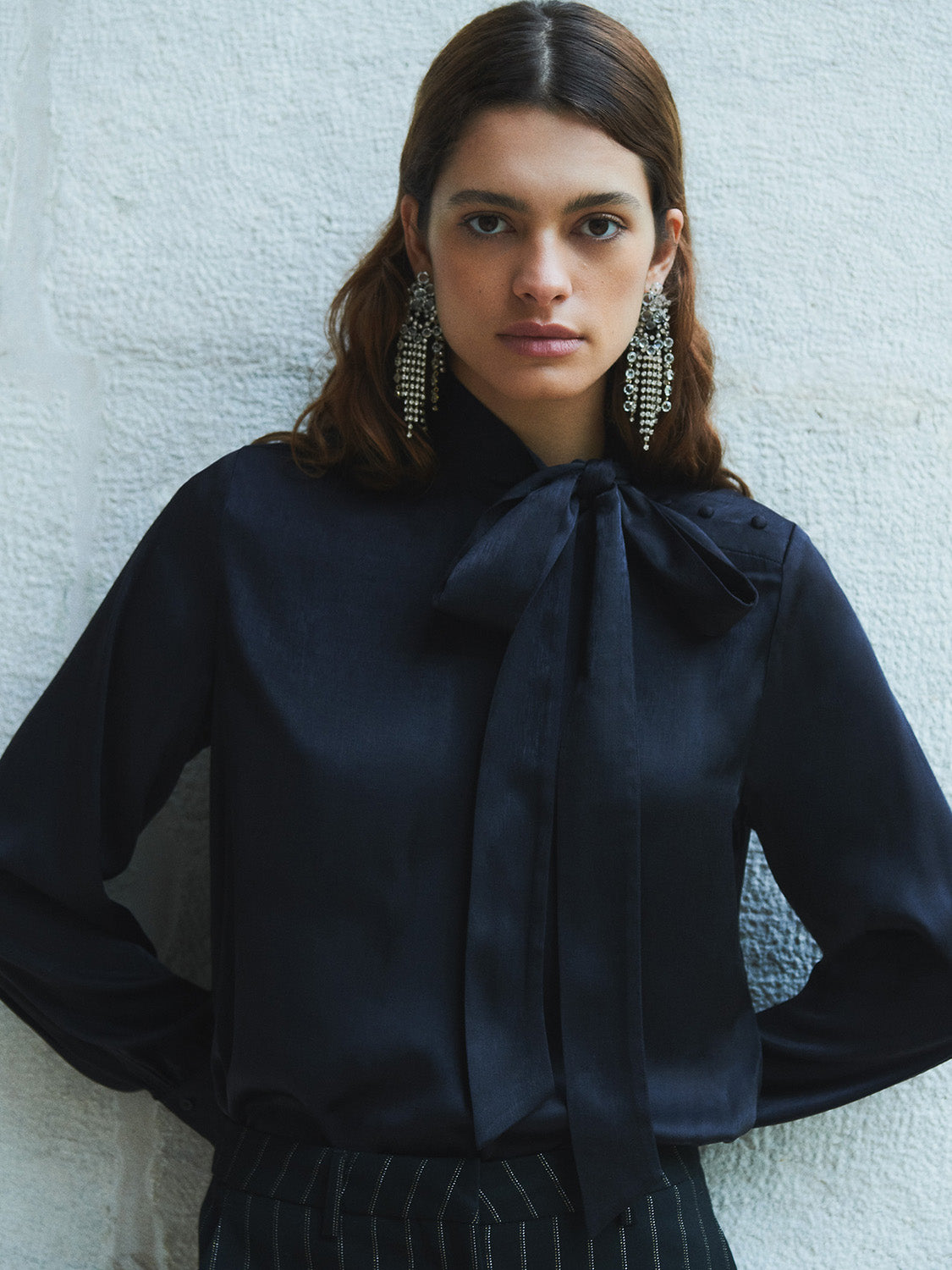 Bow neck top - Scotch & Soda NZ