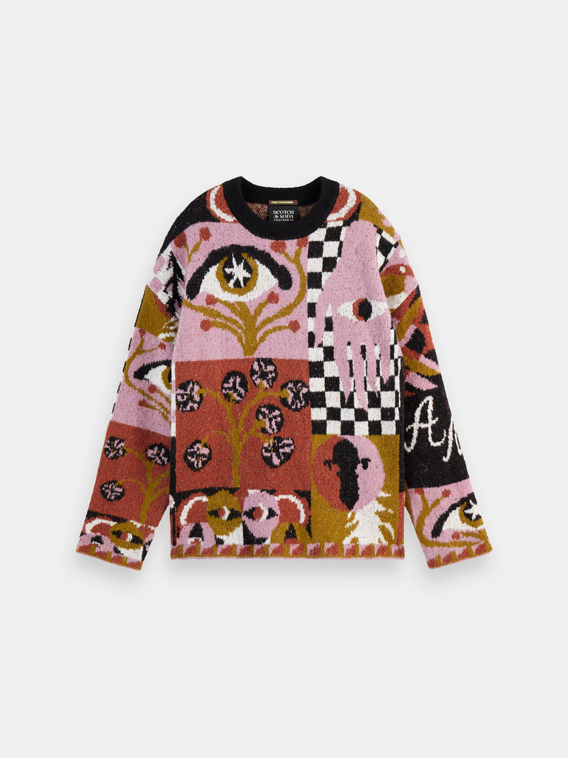 Graphic oversized pullover - Scotch & Soda NZ