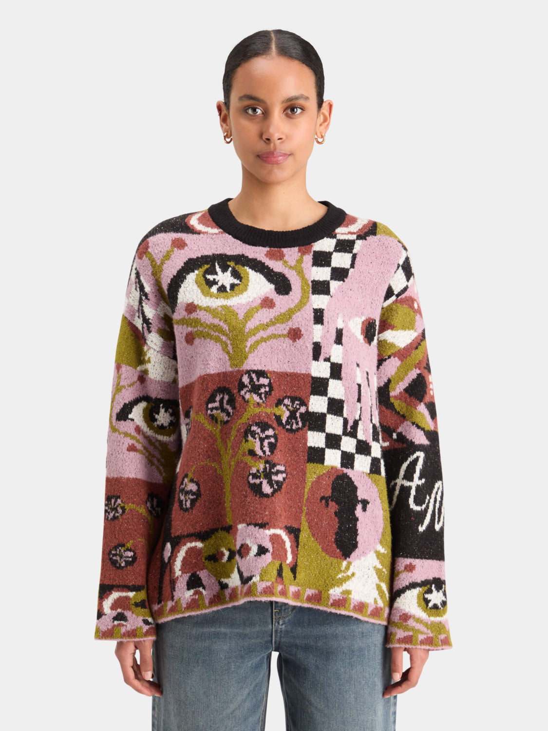 Graphic oversized pullover - Scotch & Soda NZ
