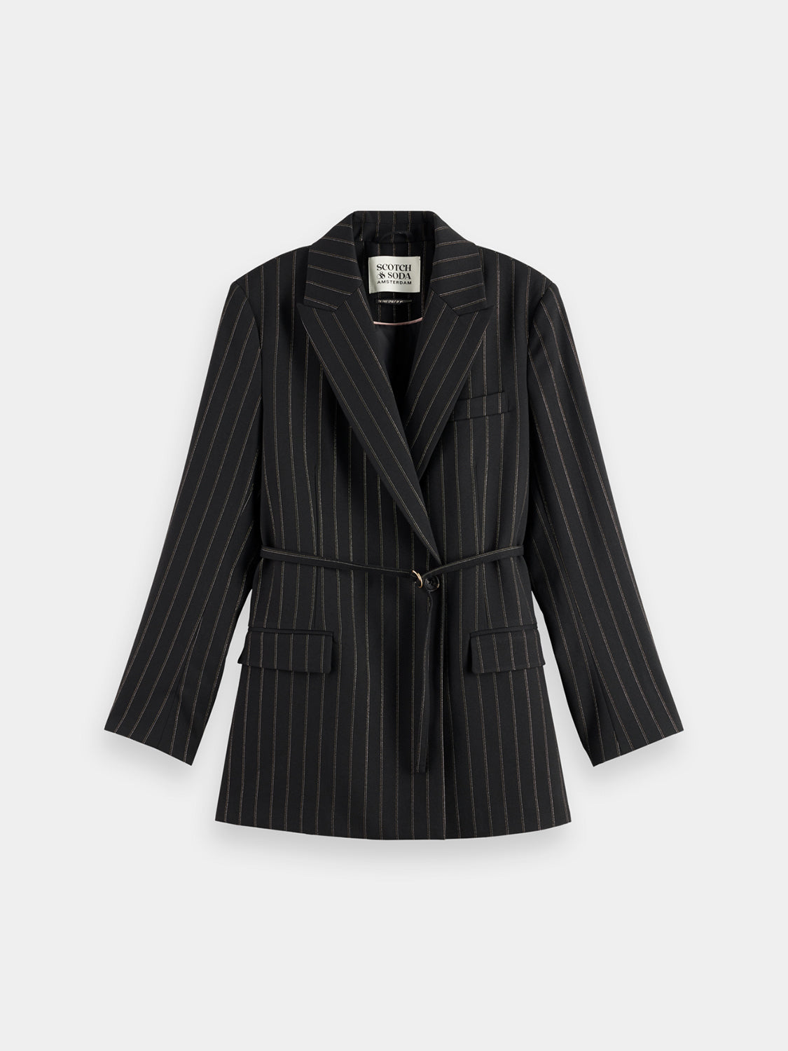Lurex pinstripe blazer - Scotch & Soda NZ