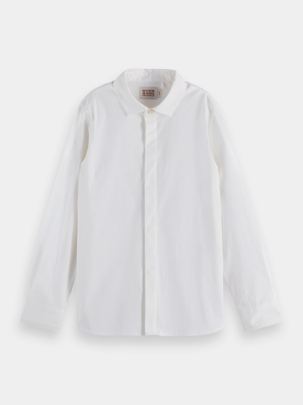 Kids - Slim-fit structured shirt